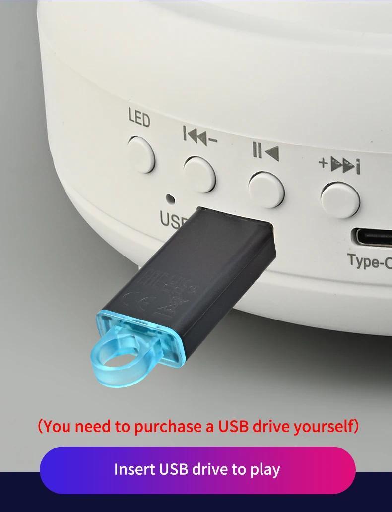 UFO Spaceship Projection Starry Sky Lamp with Bluetooth Speaker LED Lights Bedroom RGB Aurora Moon Lamp for Room Decor Christmas Kids Gift Dual Control Options USB Drive Compatible