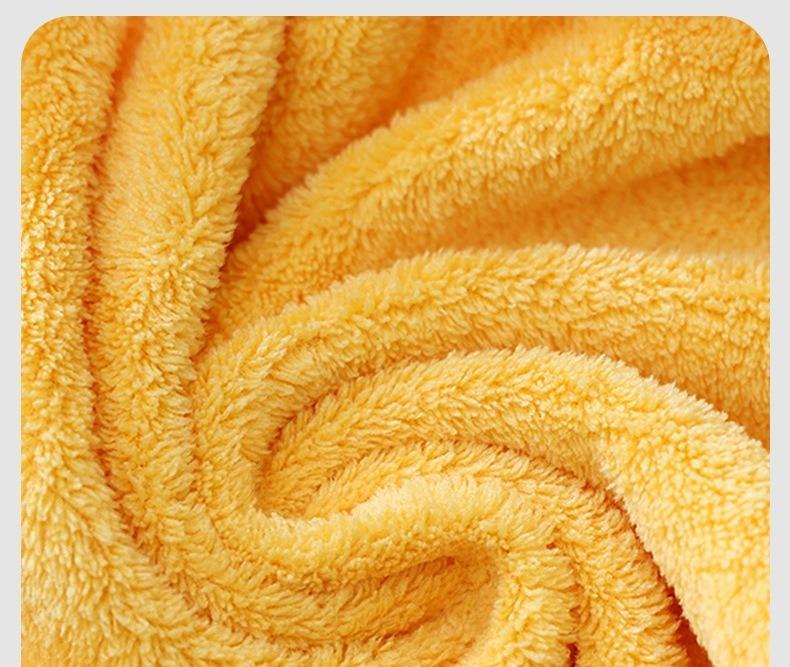 Xmas Coral Fleece Kids Hand Towel: Cartoon Hanging Style, Festive Creative Design, Home Decor & Friend Gift