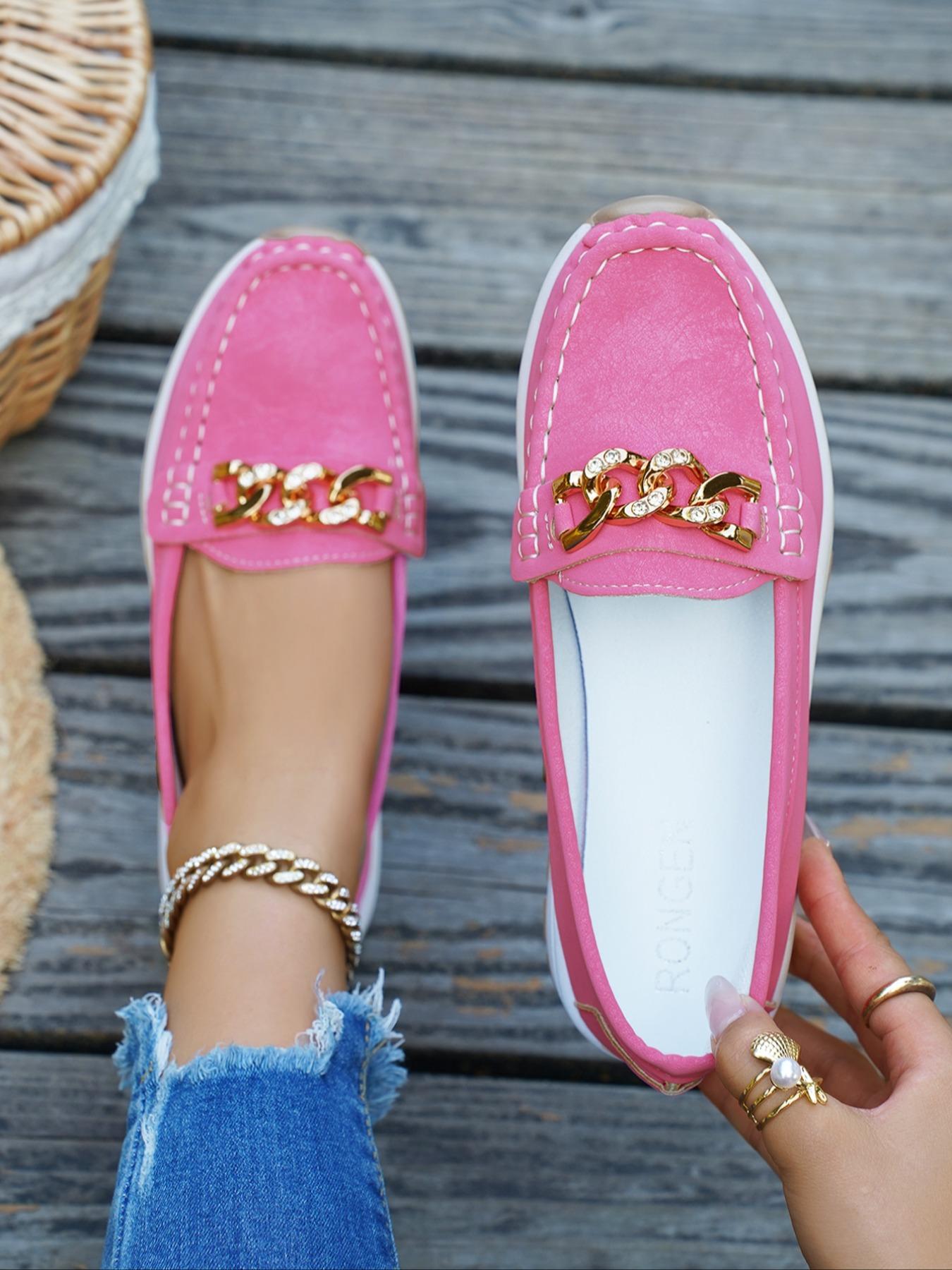 Women's Fashionable Solid Color Slip on PU Leather Loafers, Casual Comfortable Shoes for Daily Wear, Lightweight Breathable Shoes for All Seasons, Girl