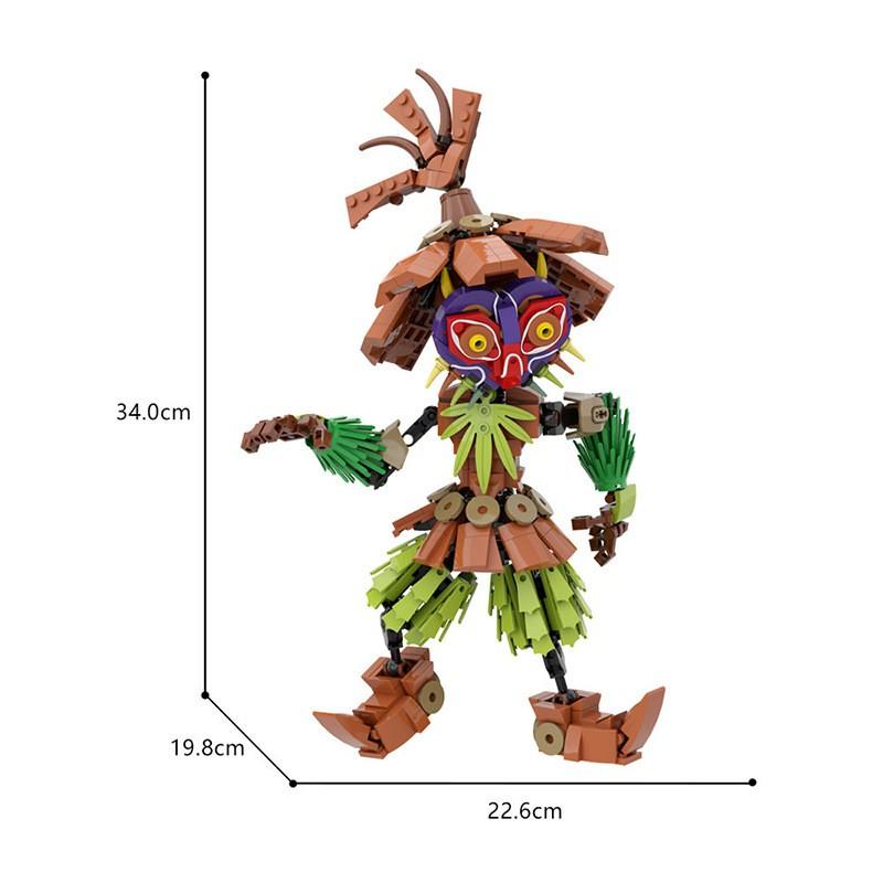Skull Kid Building Blocks, Fantasy Adventure Character with Mask, DIY Collector Model for Action Figure Enthusiasts