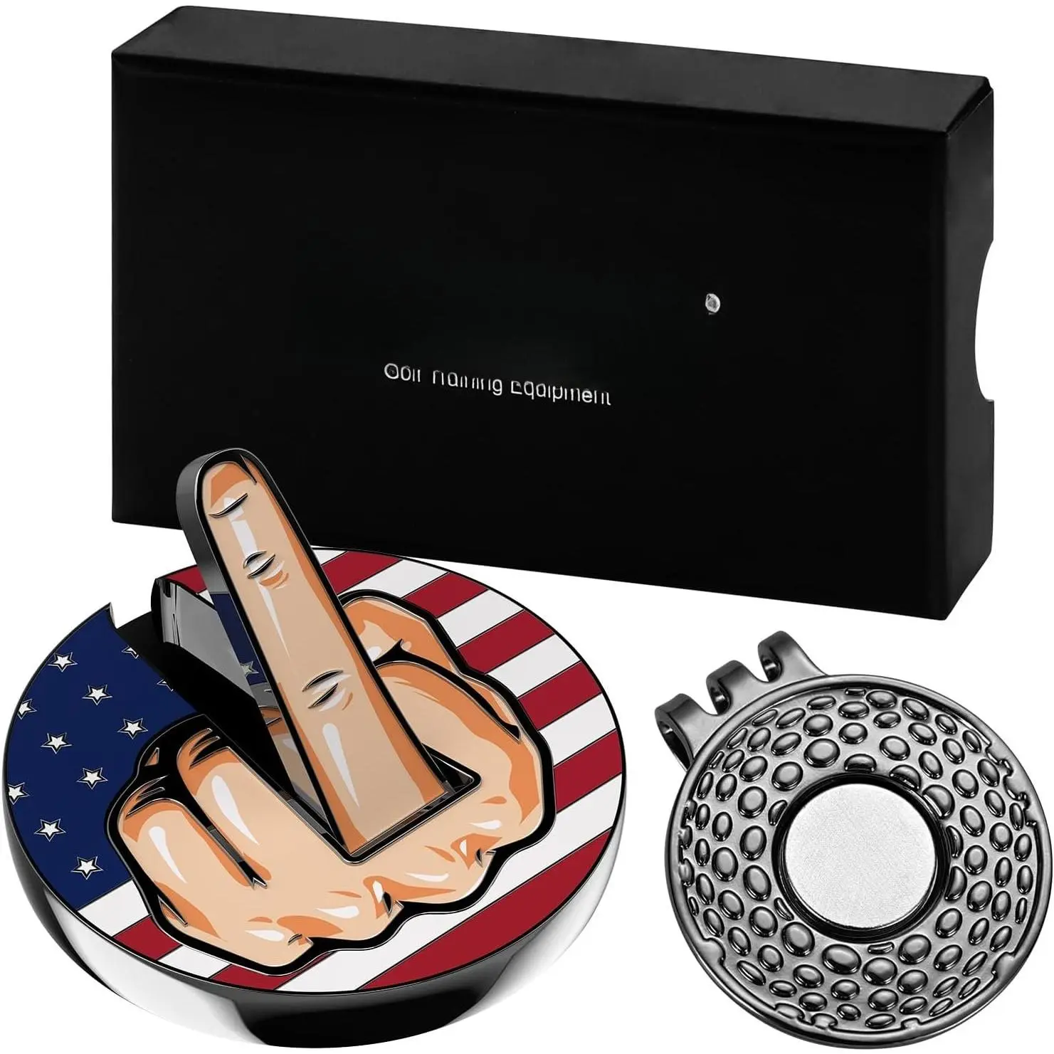 Middle Finger Golf Ball Marker Cap Clip Set - Fun Accessory for Golfers -   for Audiophiles and Avid Enthusiasts -  Golf  Ideas