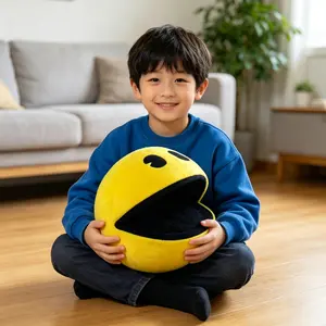 Pacman Plush Toys, Creative Cute Pac-Man Stuffed Doll Soft Plush Figure, Cartoon Game Peripheral Plushies, Kawaii Home Decor Orn