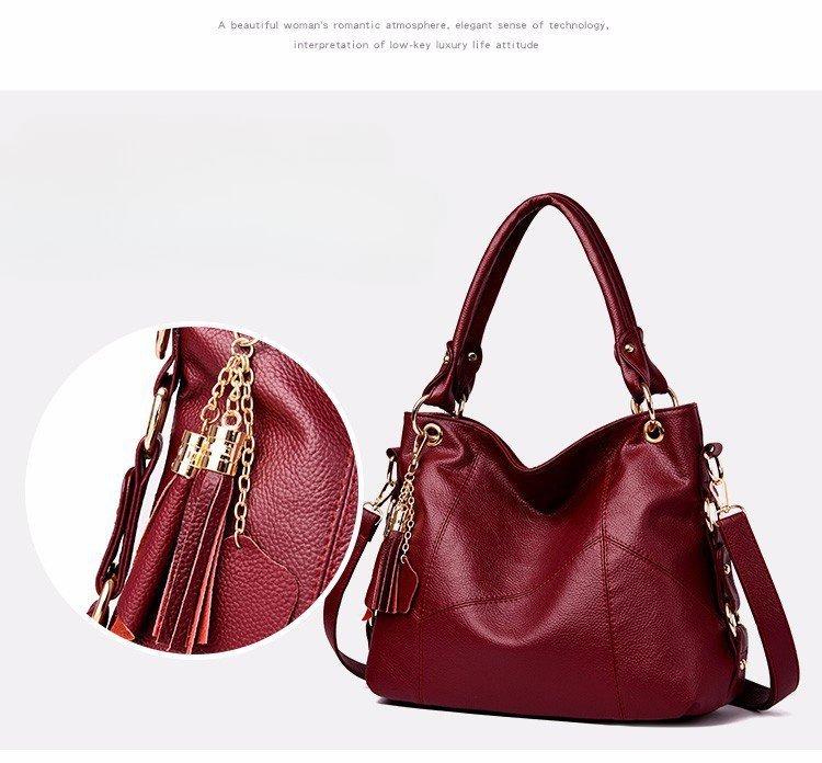 BIGWIG New Flow Speed Women's Handbag, Genuine Leather Tote Bag, Work Shoulder Bag, Large Luxury Design