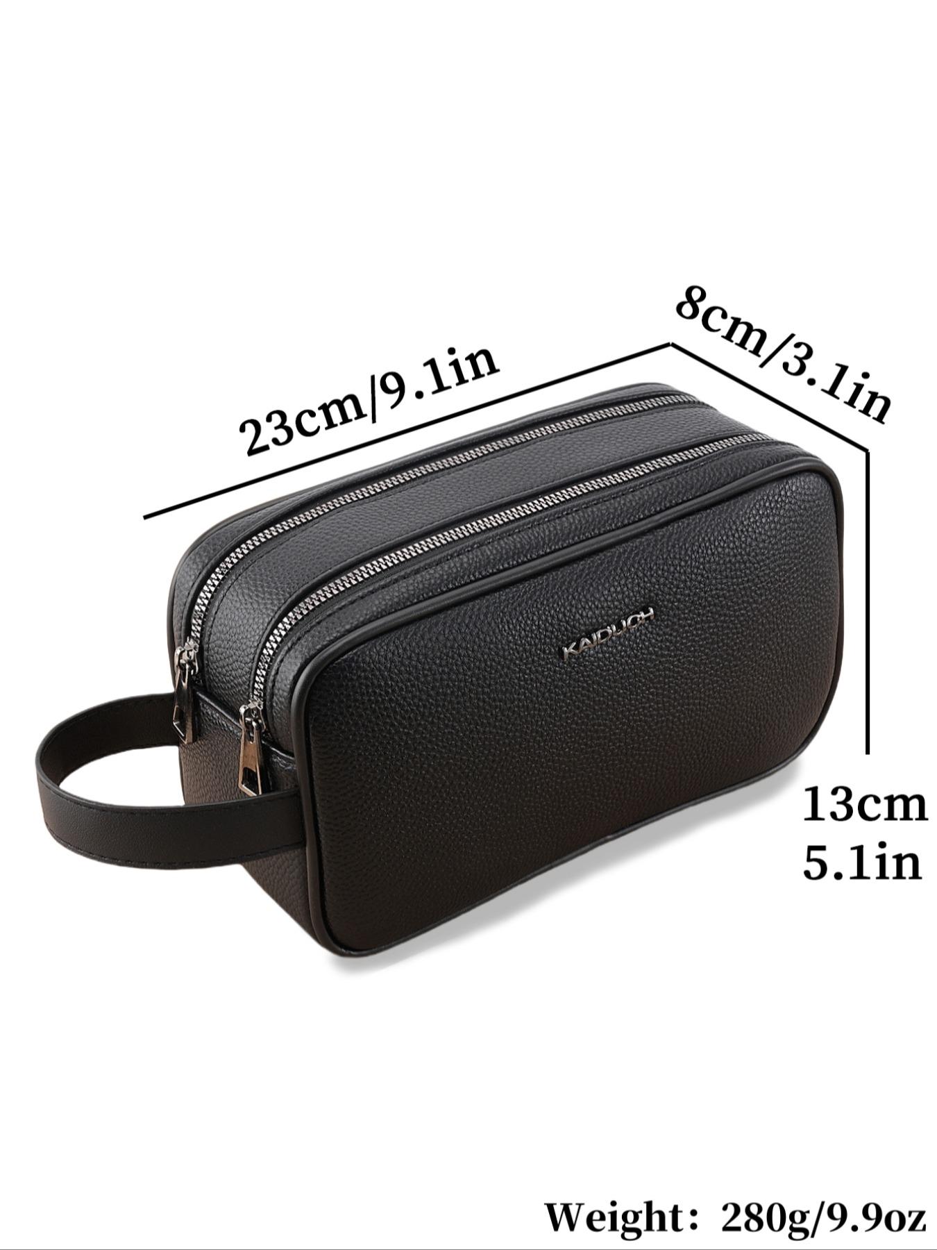 Kaiduch Alligator Pattern Handbag, Business Style Book Design, Fits 23cm Tablet & Sunglasses, Multi-Compartment Anti-Scratch Organizer Bag Zipper, Durable Pouch