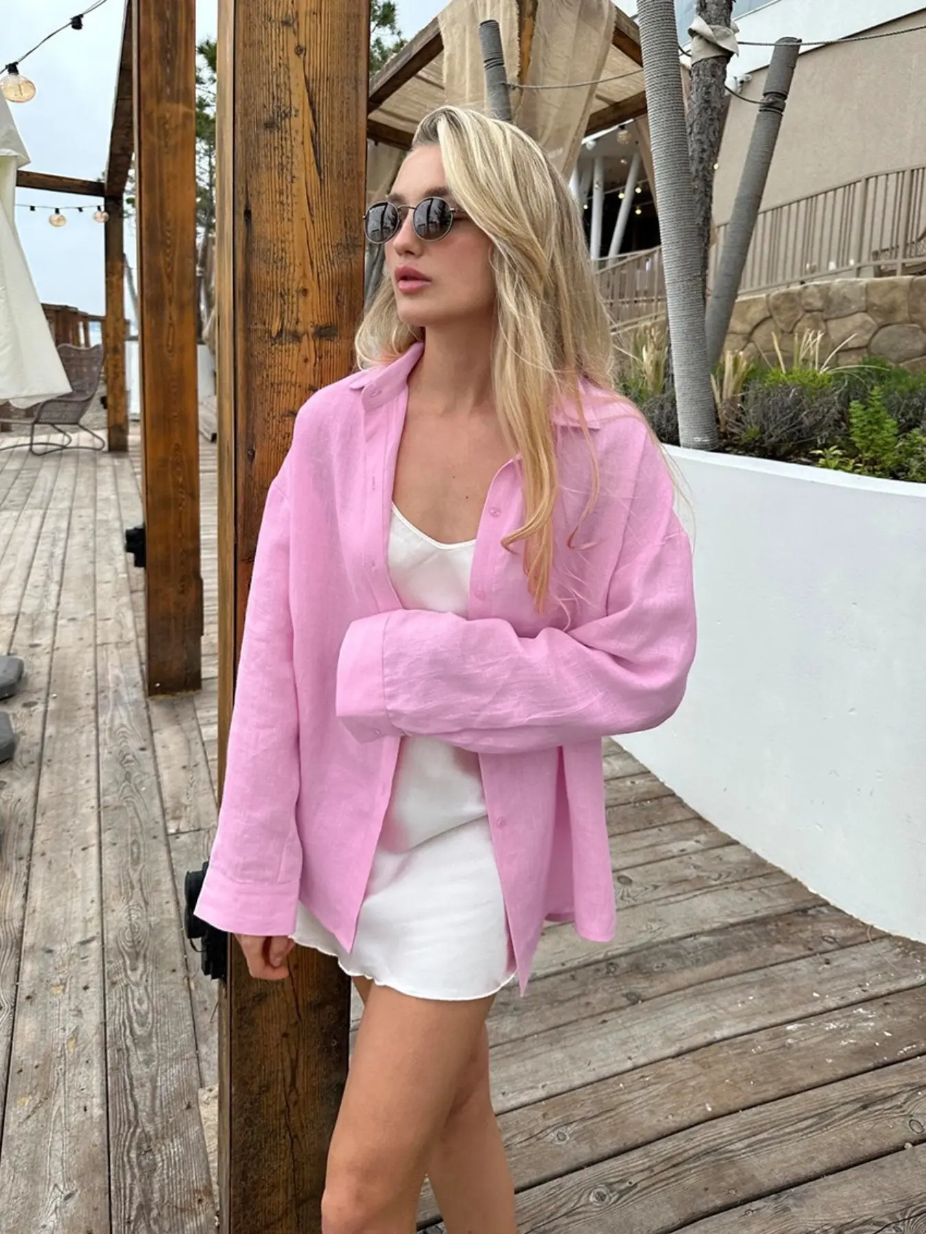 2026 New Arrival Women's Fall Winter Solid Hue Open Front Cardigan Coat Long Sleeve Collared Shirt Jacket Casual Relaxed Fit for Work Commute Layering Under Coats Weekend Lounge Daily Wear Clothes