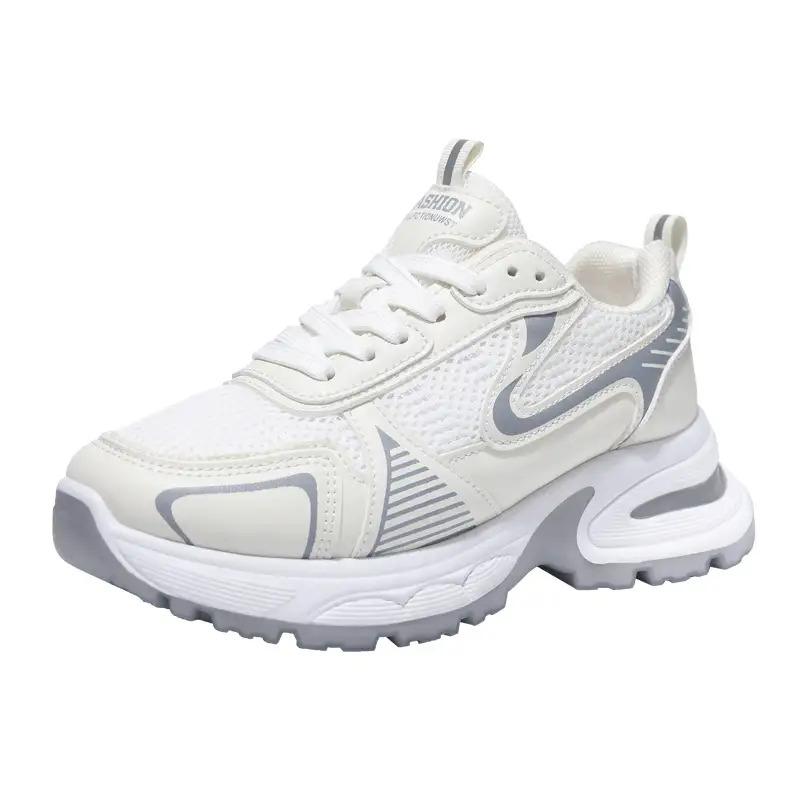 Womens 90s Retro Chunky Dad Sneakers, Breathable Mesh, Casual Streetwear Shoes