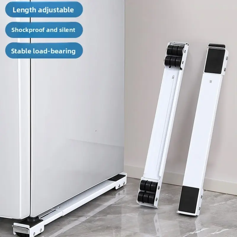 Universal Mobile Washer & Dryer Pedestal Stand  Adjustable Base with Wheels, Storage Rack for Refrigerator & Cabinet
