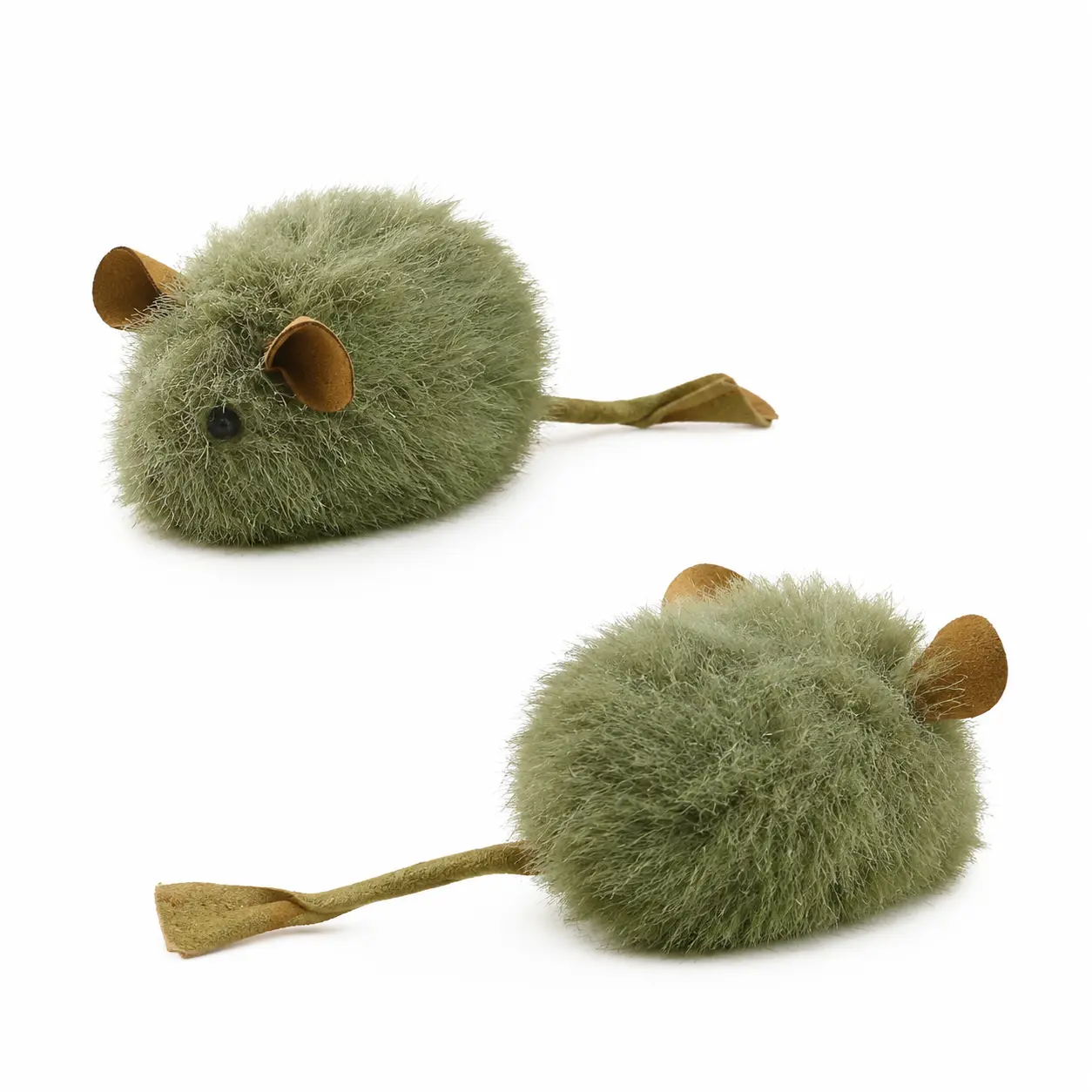 Interactive Plush Mouse Toy for Cats with Realistic Squeak Sound, Durable Scratch-Resistant & Bite-Resistant Design, Dual-Pack for Mental Stimulation and Boredom Relief During Solo Play