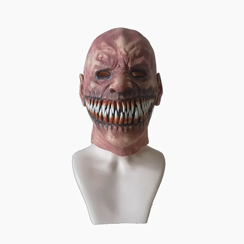 Halloween Horror Vassago Mask, Devil Evil Grinning Clown Mask, Latex Headgear, Perfect for Halloween Parties, Spooky Costume Accessory