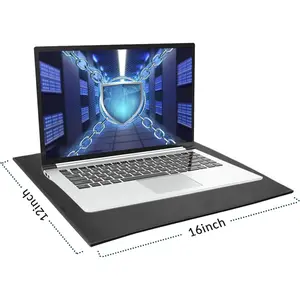 EMF Protection Laptop Pad, 4-Layer Radiation Shielding Heat Blocker for Laptop, Tablet & Notebook, 12"x16" Portable Protection from EMF & Radiation