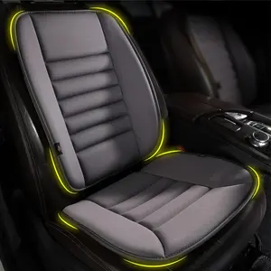 Car Seat Cushion with Back Support Pillow: Enhanced Comfort Memory Foam Design for Pain Relief, Ideal for Drivers and Office Use - Ergonomic Lumbar Comfort for Long Sitting - Dark Grey