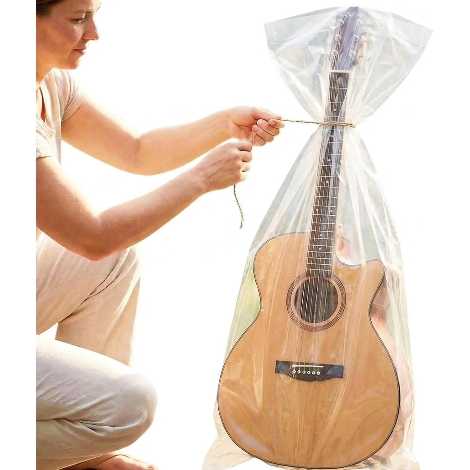 Guitar -Proof Bag, Sealed Dust-Proof Storage, Dust Cover for Guitars, Electric Guitars, Bass, Ukuleles, Violins