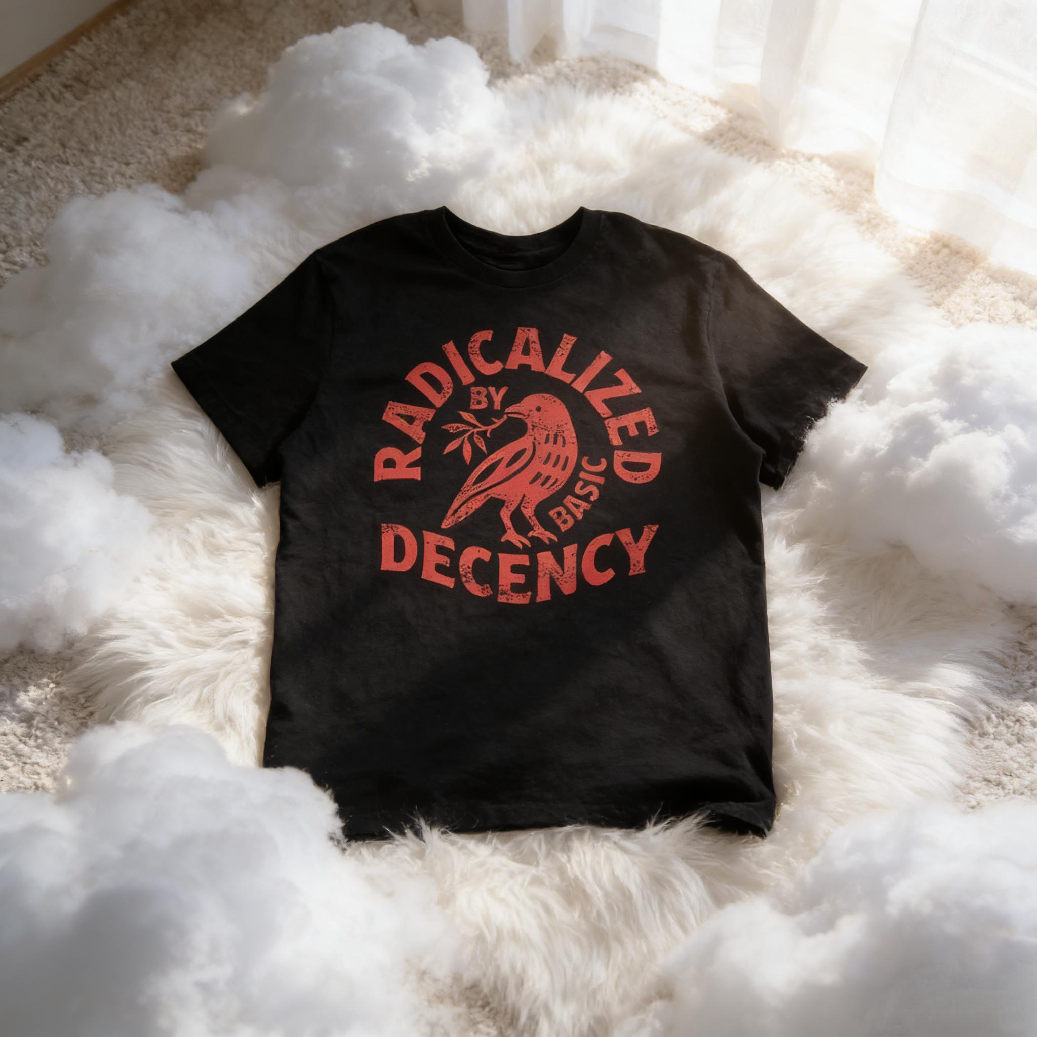 Vintage Radicalized By Basic Decency Unisex T-shirt, Political Protest T-shirt, Feminist Activist Gift, Liberal Clothing, Social Justice Gift Vintage Radicalized By Basic Decency Unisex T-shirt, Political Protest T-shirt, Feminist Activist Gift, Liberal Clothing, Social Justice Gift