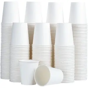 300 Pack 5 oz Paper Cups, White Disposable Paper Cups, Small Bathroom Mouthwash Cups, Hot/Cold Drinking Cup for Bathroom, Home, Party, Office, Picnic, Travel