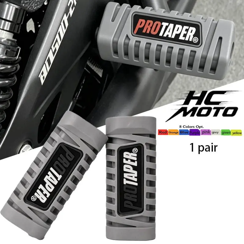 2pcs Universal Motorcycle Footrest Rubber Sleeve, Wear-Resistant Parts, Adjustable Design, Durable Material, Ideal for Motorcycles