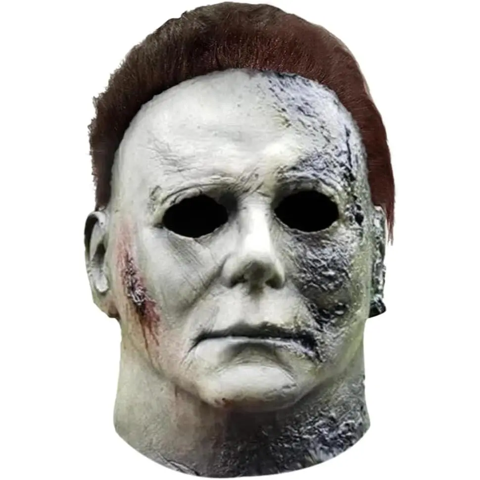 Michael Myers Mask Halloween Horror Costume, Scary Cosplay Party Mask for Adults, Horror Movie Character Prop Accessory for Halloween Parties, Masquerade Events & Costume Events