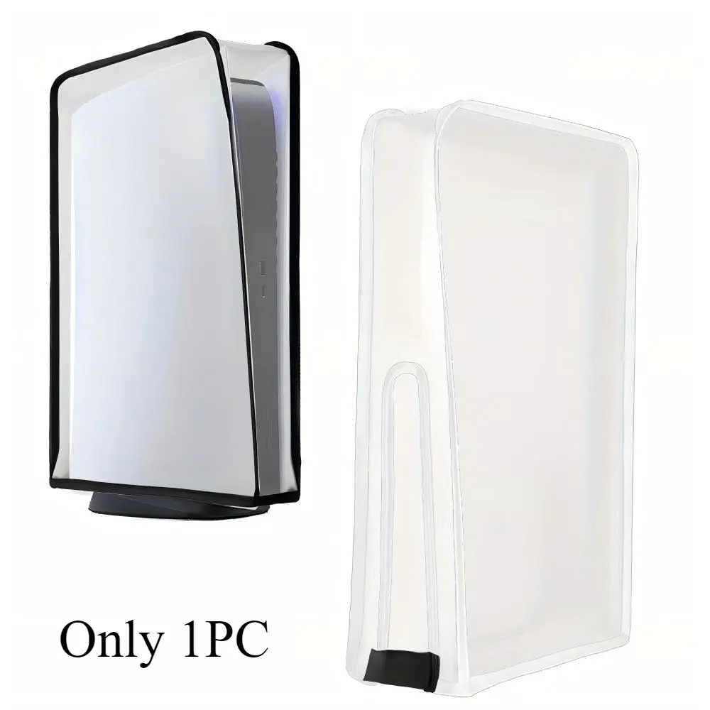 Dust-proof cover for PS5 console – transparent protective sleeve/dust bag – gaming accessory – compatible with both Disc and Digital editions.