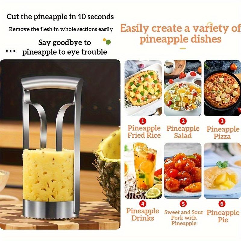 Stainless Steel Pineapple Cutter Corer, Peeler Fruit Slicer Corer Remover Kitchen Tool