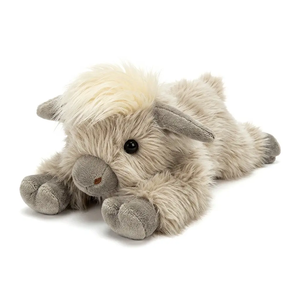 JIAJCHUF， Weighted Highland Cow Plush Toy, Unisex Soft Stuffed Animal, High-Quality Cuddly Companion, Perfect Gift for Kids & Adults，Stuffed Animal, Birthday Gift