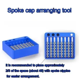 Bicycle Spoke Cap Arrangement Tool, Mountain and Road Bike Spoke Cap Storage and Organizer Box, Wheel Lacing Tool