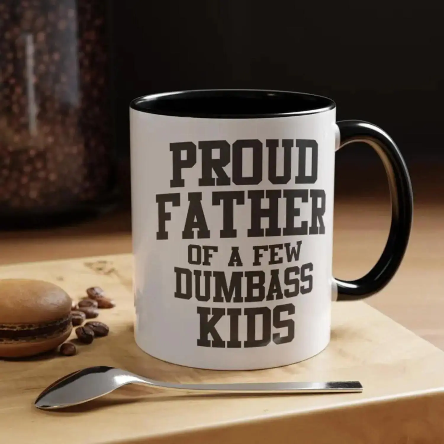 Funny Dad Coffee Mug, Proud Father Of A Few Kids Coffee Mug, Gifts From Family For Dad, Daddy Funny Mug, Father's Day Gift