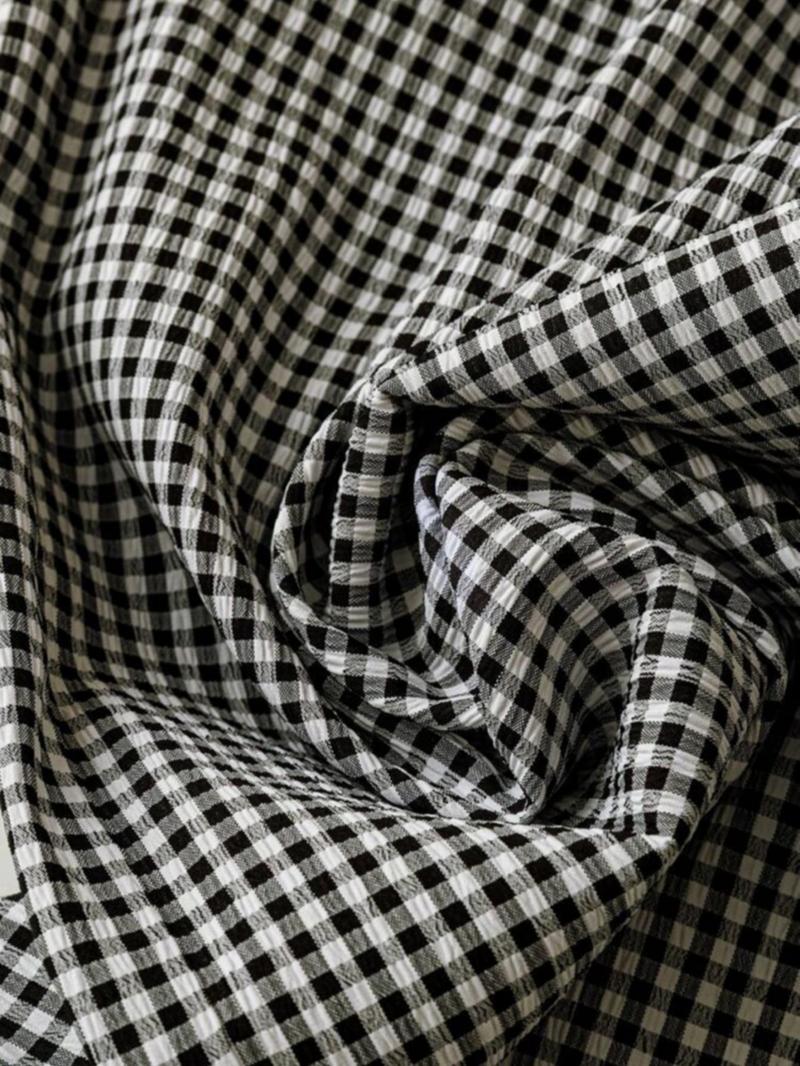 Women's Gingham Print Drawstring Waist Pants, Casual Comfy Trousers for Daily Wear, Ladies Bottoms for All Seasons