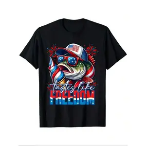 Gifts suitable for family members in July Patriot Pride Men's Patriotic Graphic T-Shirt – 250 Years Of America 1776–2026 Jet Flag Anniversary Design