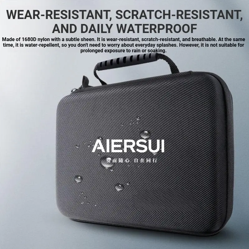 Eva Hard Shell Portable Storage Bag with Anti-Drop Zipper, Durable Case for Vacuum Cleaner, Data Cables, and Tools