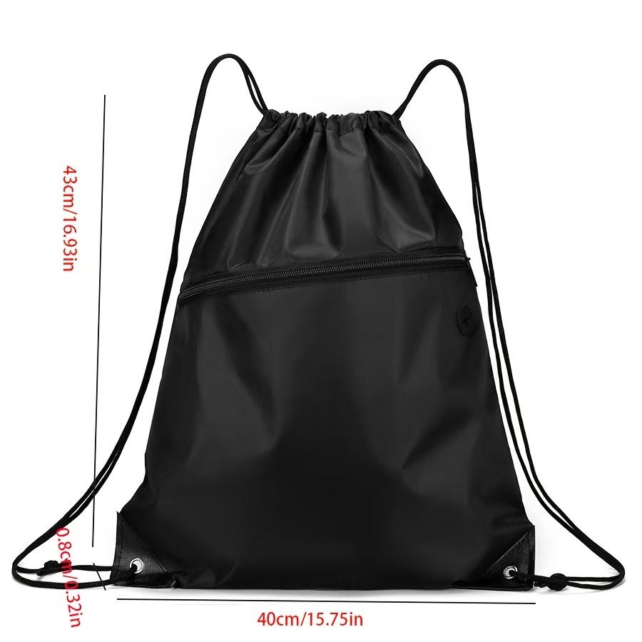 Backpack 1pc Men's Large Capacity Drawstring Backpack - Lightweight Daypack with Drawstring Closure, for Travel, Gym, Hiking - Available in Black, White, Blue, Red - Minimalist Backpack Bag, Outdoor Gear, Sleek Design, S
