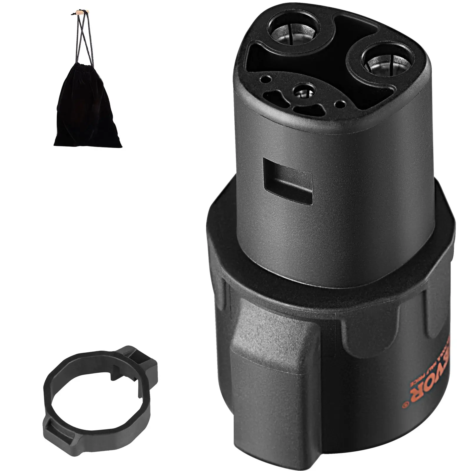 【DealsForYouDays】VEVOR J1772 to Tesla Charger Adapter, 80 Amp 240V AC, SAE J1772 EV Charging Adapter to Tesla Plug, with Storage Bag Anti-Drop Lock IP65 Material, Compatible with Tesla Model 3, Y, S, X