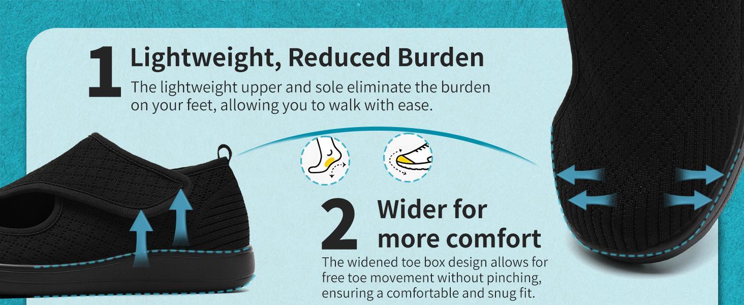 Women Diabetic Shoes with Wide Toe and Adjustableclosure Comfortable Easy On/Off for Walking Lightweight and Breathable SpringStatements Women Diabetic Shoes with Wide Toe and Adjustableclosure Comfortable Easy On/Off for Walking Lightweight and Breathable SpringStatements