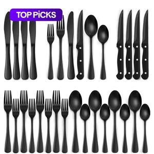 24-piece stainless steel cutlery set, durable dinnerware for home & restaurant use, perfect christmas gift for family gatherings, dinnerware sets