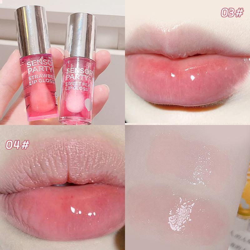 Moisturizing Lip Oil, 2 Counts/set Long Lasting Hydrating Lip Gloss, Glossy Lip Glaze, Portable Lip Plumper for Daily Makeup, Plumping Lip Oil for Girls & Women, Lip Plumper Gloss, Makeup Products Beauty Products
