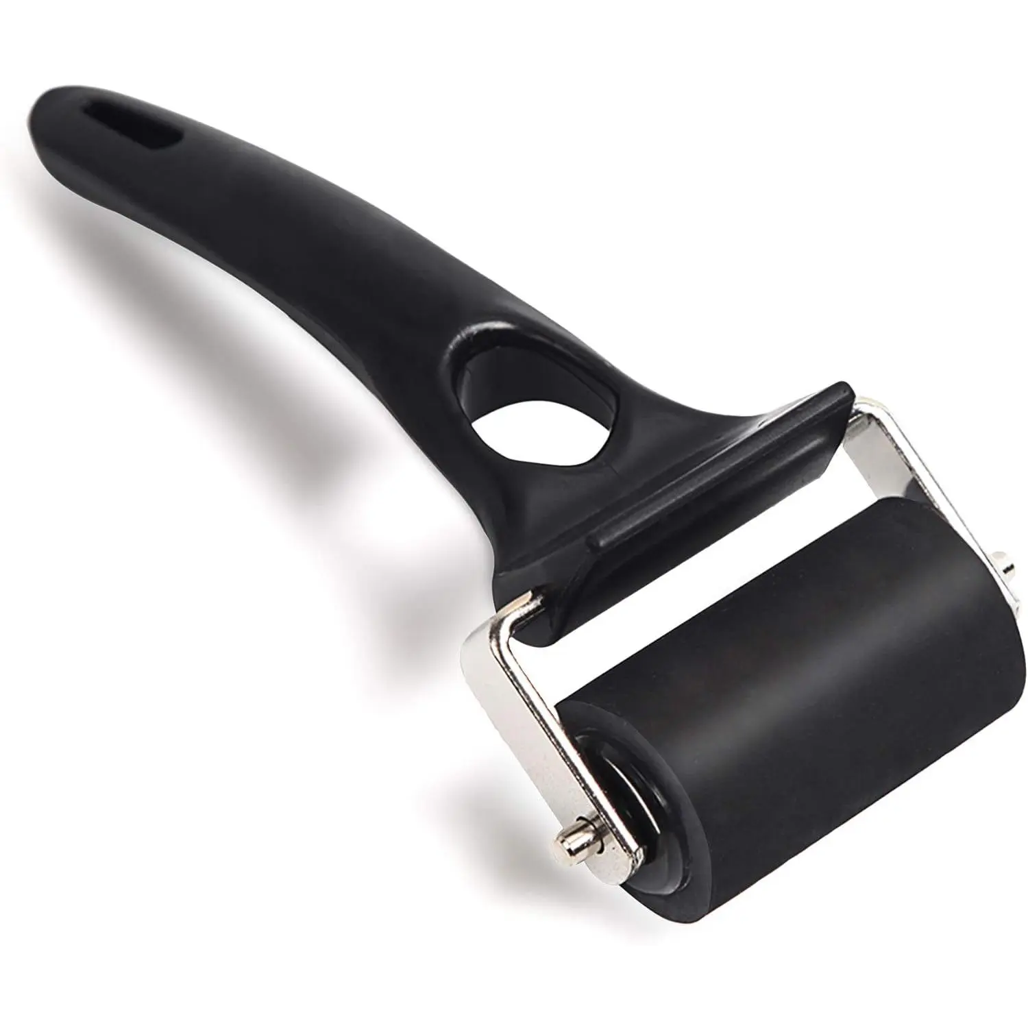 2 Inches Rubber Brayer Roller, Craft Ink Roller Tool for Printmaking, Glue Application, Block Printing, Wallpaper, Vinyl, Stamping