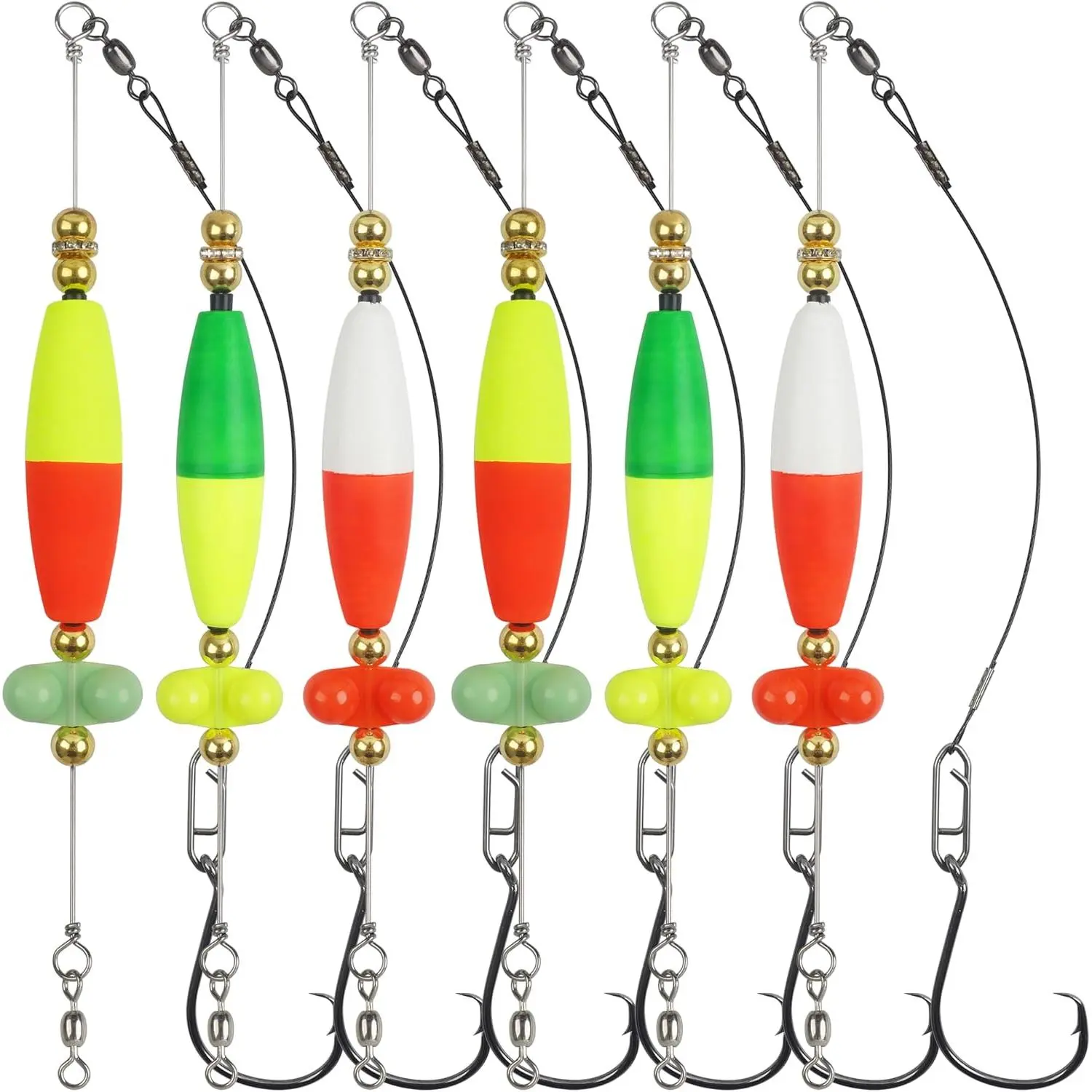 Catfish Rigs Catfish Float Rigs Catfishing Tackle Floats with Circle Hook Rattle Santee Cooper  Pre-Tied Slip Float  for  Fishing