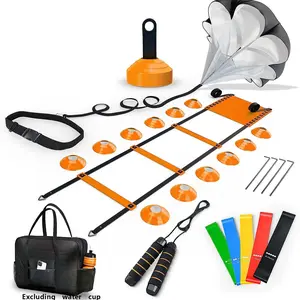 Sports Agility Training Equipment with Ladder and Soccer Cones, Speed and Agility Trainer, Athletic Performance Enhancer