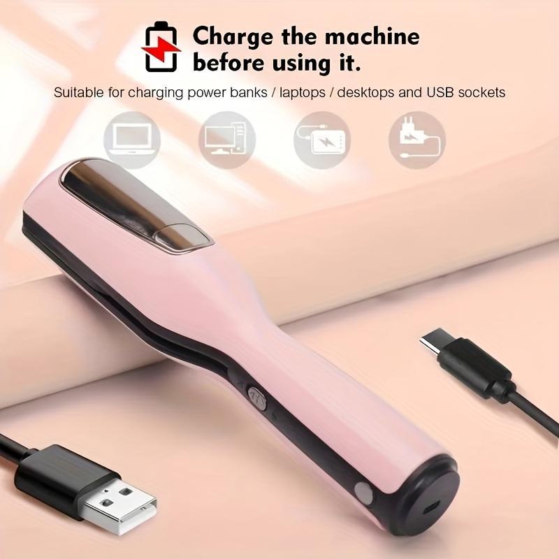 ASANI-Portable Rechargeable Electric Professional Hair Clipper, Trimmer, Hairline Trimming Set with Split End Remover - USB-C Charging, 500mAh Lithium Battery, ABS Material (Multi-Color) - Hair Tool with Clip and Charging Base - Goddess Festival Gift