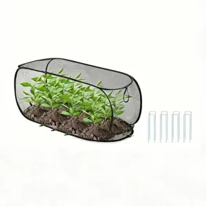 Foldable Pop-Up Mesh Plant Protection Net, Durable Garden Net for Raised Beds, Animal and Insect Barrier, Reusable Fruit Vegetable Seedling Net, Reusable Plant Cover, Plant Netting, Garden Supplies