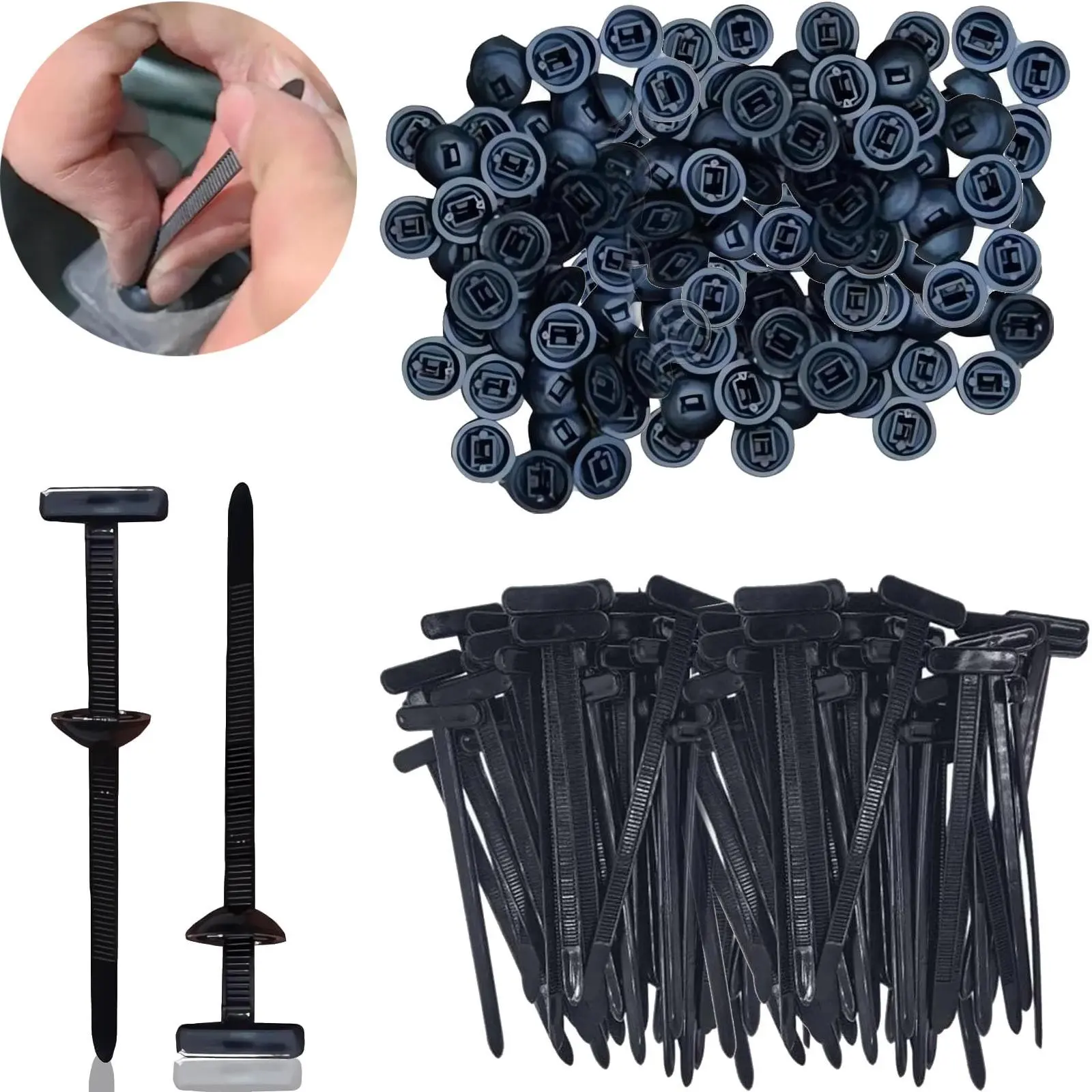 Nylon Cable Tie, Multifunctional Cable Tie Buckle, Universal Nylon Buckle, Self-Locking Tie, Durable and Versatile Organizer