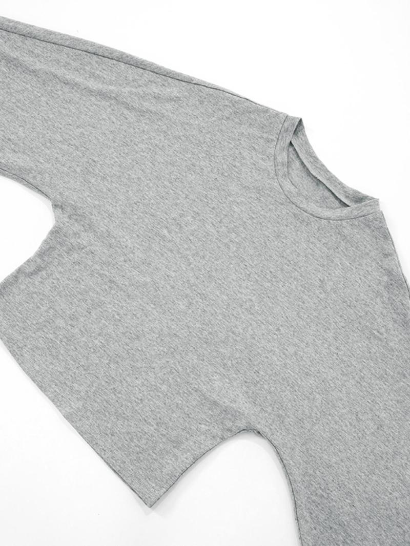 Women's Solid Long Sleeve Tee, Casual Basic T-shirt for Daily Wear, Ladies Clothes for All Seasons, Top