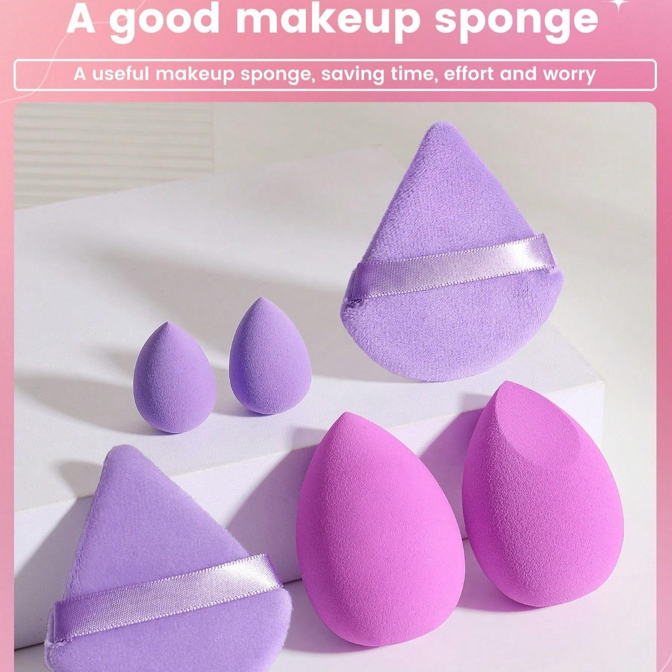 Beauty Blenders & Power Puff Set, Soft Makeup Puffs Contouring Blending & Facial Detailing Tool, Multi-functional Makeup Accessories