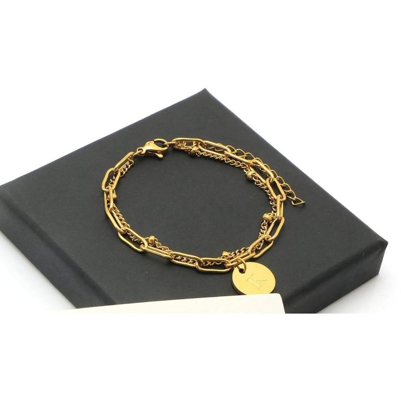 FLORIDECO Bracelet-Hypoallergenic Stainless Steel Initial Jewelry for Women Chic Bracelets & Stylish Charm Bracelet Jewelry Chain Adjustable Cuff FLORIDECO Bracelet-Hypoallergenic Stainless Steel Initial Jewelry for Women Chic Bracelets & Stylish Charm Bracelet Jewelry Chain Adjustable Cuff