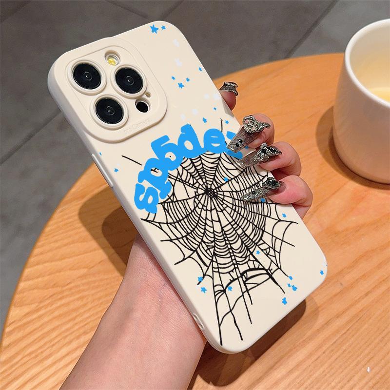 Spider Web Pattern Phone Case, Anti-drop Cellphone Protective Case, Total Protective Shockproof Mobile Phone Cover for iPhone, Casing for iPhone 16 15 14 13 12 11 Pro Max Plus