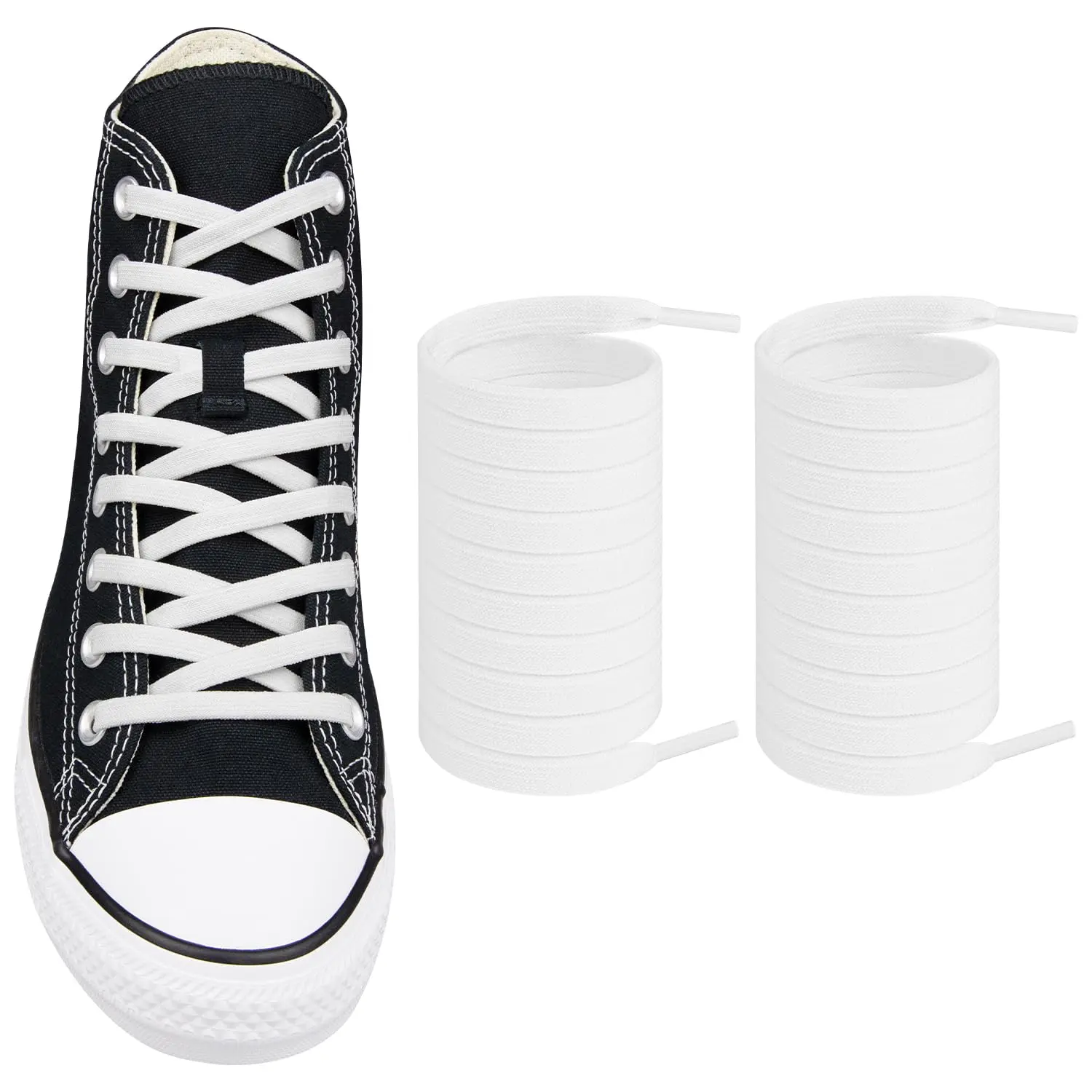 Polyester-Nylon Converse Replacement Shoelaces, New Sports Shoe Accessories for Sports & Outdoor Footwear