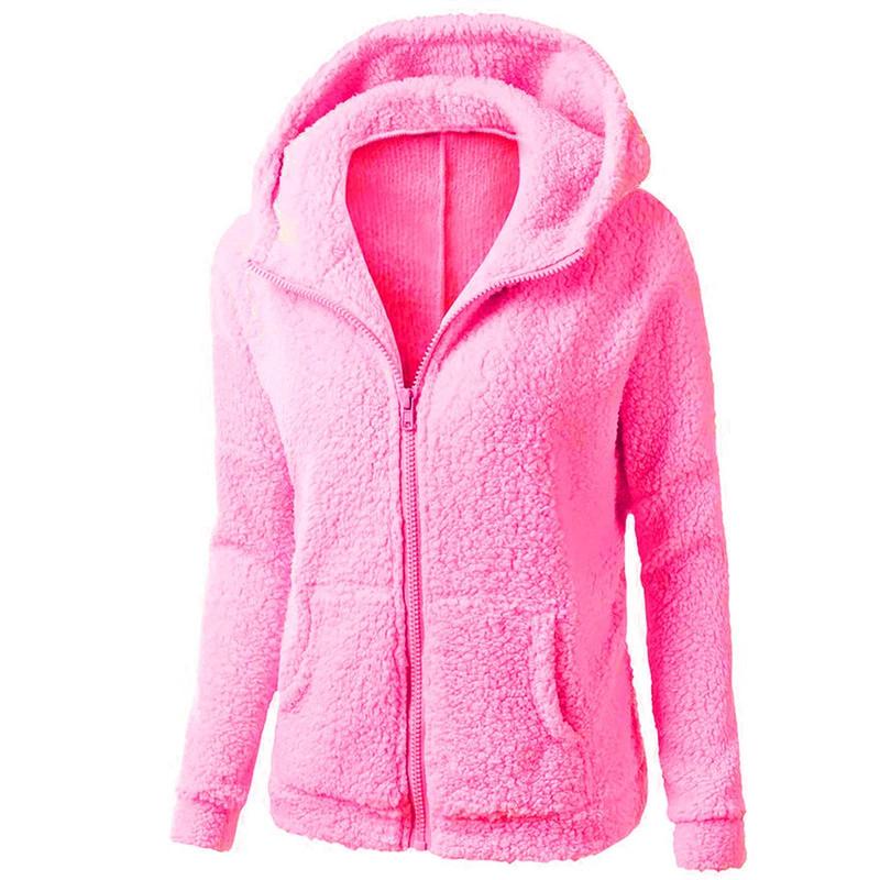 BIGWIG women's zipper hooded plush jacket with zipper pockets and lightweight fleece lining, winter warm fleece zipper jacket, cotton jacket, plush sweatshirt, autumn and winter lambskin women's hooded pullover cold-proof jacket BIGWIG women's zipper hooded plush jacket with zipper pockets and lightweight fleece lining, winter warm fleece zipper jacket, cotton jacket, plush sweatshirt, autumn and winter lambskin women's hooded pullover cold-proof jacket