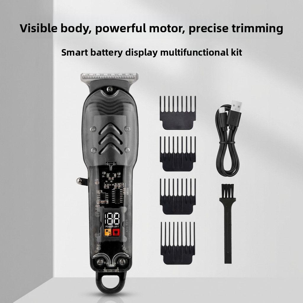Silent hair clipper for hair salons, professional hair cutting machine, electric hair trimmer for barbershops