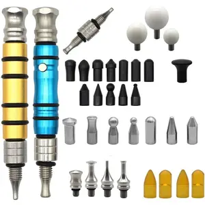 34 count Paintless Dent  Kit, Pen Shape VIP Knockdown Tap Down Tools, Portable Traceless Auto  Dent Ding Repair Set for   Paintless DIY Dent Fix