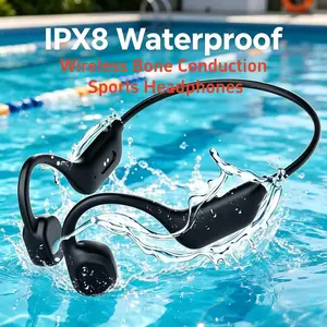 Wireless bone conduction headphones, waterproof and sweatproof lightweight sports headphones, suitable for running, cycling, hiking, driving, audio bone conduction headphones, a great gift, Headset