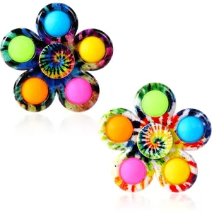 Fidget Spinners Pop for Kids 2 Pack, Sensory Fidget Toys for Kids 4-8-12, Goodie Bags Stuffers for Kids, ADHD Autism Fidget Toys for Toddler 1-3-5 Boys Girls, Classroom Prizesfidget toys