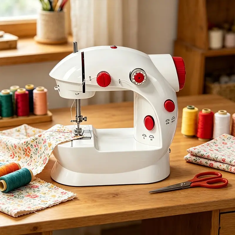 Home Multifunctional Sewing Machine, Adjustable Stitch Types, Lightweight, Ideal for DIY Projects, Automatic Electric Tabletop Sewing Machine